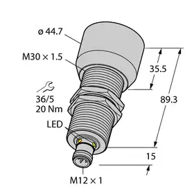 Ультразвуковой датчик TURCK RU600U-M30E-LU8X2-H1151