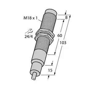 Индуктивный датчик TURCK NI8-EM18-AP6/S907