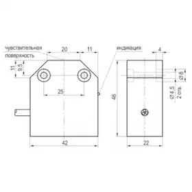 Индуктивный датчик ТЕКО ISB I51P-31N-5-L