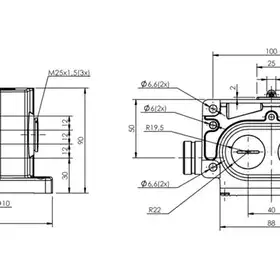 Блочный выключатель Balluff BNS 813-D04-R12-100-22-04-S90L