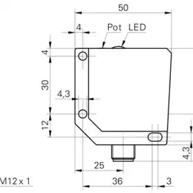 Оптический датчик Baumer FHDM 16P5004/S14