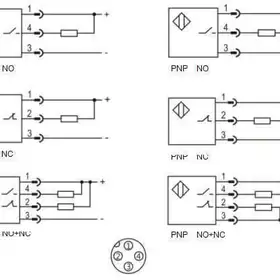 Индуктивный датчик LANBAO LE40XZSF15DPRW1-E2