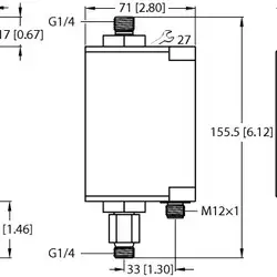 Расходомер TURCK FTCI-G1/4D06A4P-2LIX-H1141