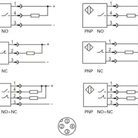 Индуктивный датчик LANBAO LE80XZSN50DPCW1-E2