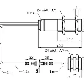 Датчик двойного листа Microsonic dbk+4/3CDD/M18 E+S