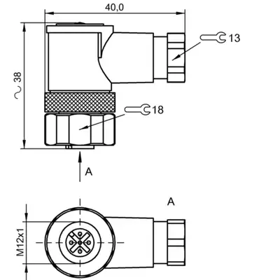 Разъем Balluff BCC S445-0000-1A-000-41X575-000