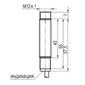 Индуктивный датчик ТЕКО ISNt E2A8-31P-5-LT-C-P1