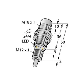 Индуктивный датчик TURCK NI15U-EM18WD-AN6X