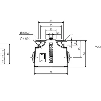 Блочный выключатель Balluff BNS 813-B03-R12-61-A-10-01
