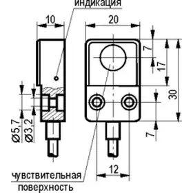 Индуктивный датчик ТЕКО ISB I23A-31P-2-L