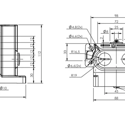 Блочный выключатель Balluff BNS 819-D06-R12-62-10-FD