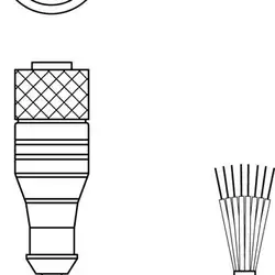 Разъем с кабелем Leuze Electronic KD S-M12-8A-P1-250
