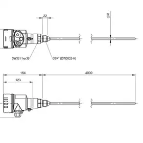 Радарный уровнемер Balluff BMD 1LTA-4000/10A-AE520A-KM20K