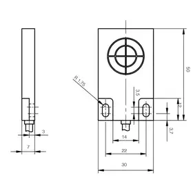 Емкостной датчик DATASENSING CQ50/CN-3A