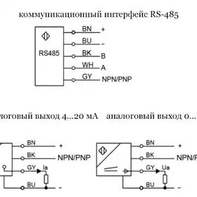 Оптический датчик расстояния LANBAO PDB-CM8DGR