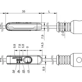 Магнитный датчик для цилиндра Balluff BMF 235K-H-PI-C-A8-S4-00,3