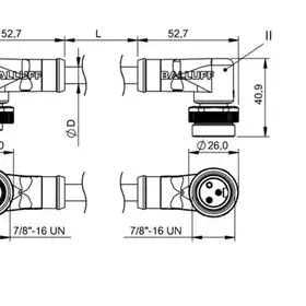 Соединительный кабель Balluff BCC A323-A323-30-345-VX43W6-150