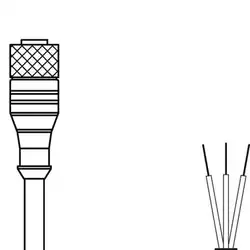 Разъем с кабелем Leuze Electronic KD U-M8-3A-P1-200