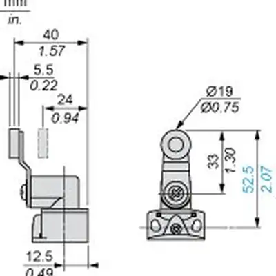 Kонцевой выключатель Telemecanique XCKP2118G11