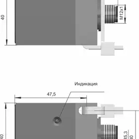 Индуктивный датчик СЕНСОР ВБИ-П40-55Р-2113-З