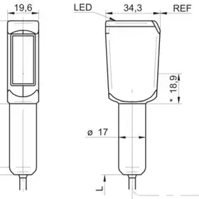 Оптический датчик Baumer FNDH 14G6903/KS34A
