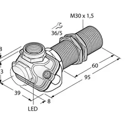 Индуктивный датчик TURCK BI15U-EM30WDTC-AP6X