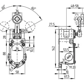 Kонцевой выключатель Schmersal T2L035-11Z-M20