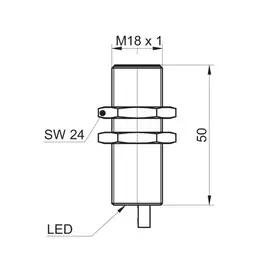 Индуктивный датчик Baumer IR18.P08F-Q50.PO1Z.7BCV