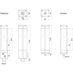 Световая завеса безопасности DATASENSING LP4ER/0C-090M4L