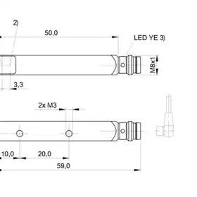 Оптический датчик Balluff BOS Q08M-NS-PR20-S49