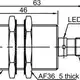 Индуктивный датчик LANBAO LR30XBF10DNO-E2