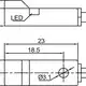 Индуктивный датчик LANBAO LE09SN25DPO