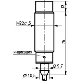 Индуктивный датчик ТЕКО ISN EF61A-22-10-LP