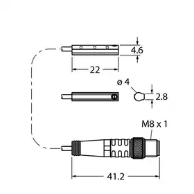 Магнитный датчик TURCK BIM-UNC-AP6X-0.3-PSG3M