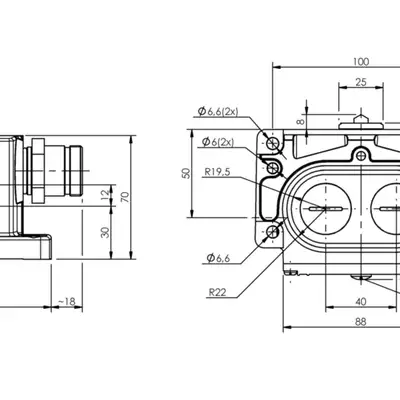 Блочный выключатель Balluff BNS 819-D02-E12-100-10-FD-S90R