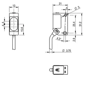Оптический датчик DATASENSING QMIHD/0P-0A