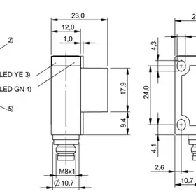 Ультразвуковой датчик Balluff BUS R06K1-PPX-03/025-S75G