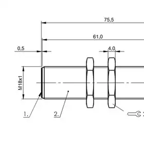 Емкостной датчик Balluff BCS M18B4N1-PSC80D-EP02