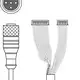 Соединительный кабель Leuze Electronic K-DS M12A-MA-5P-3m-S-PUR