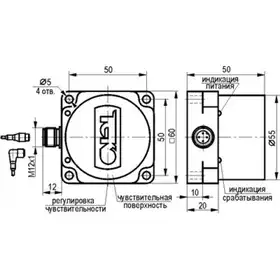 Индуктивный датчик ТЕКО ISN IC81P5-43P-R35-LZS4