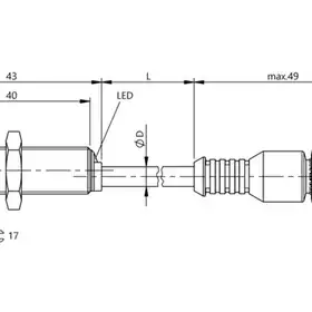 Индуктивный датчик Balluff BES M12MG-GOC30B-BP00,3-GS04