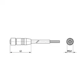 Разъем с кабелем Wenglor S88-20MPUR