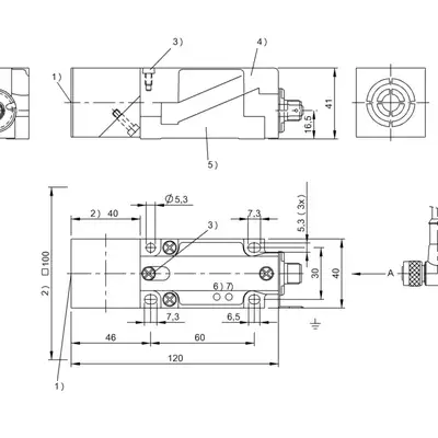 RFID головка чтения/записи Balluff BIS L-409-045-001-07-S4