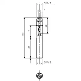 Емкостной датчик DATASENSING C12P/00-3E