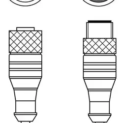 Соединительный кабель Leuze Electronic KDS U-M12-4A-M12-4A-P1-006