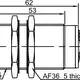 Индуктивный датчик LANBAO LR30XCF10SBC
