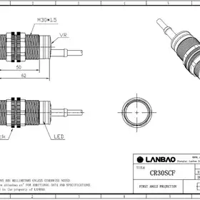 Емкостной датчик LANBAO CR30SCF10DPR