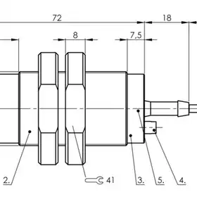 Емкостной датчик уровня Balluff BCS M30TTH2-NSC30G-AT02