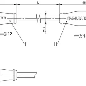 Соединительный кабель Balluff BCC M425-M415-3A-660-PW3534-040