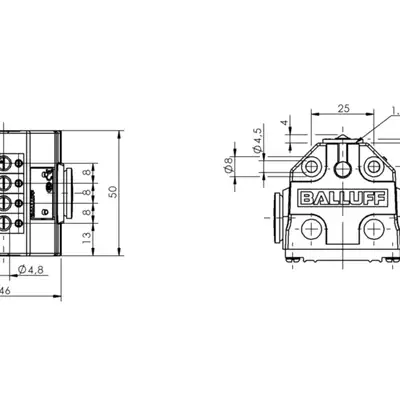 Блочный выключатель Balluff BNS 819-B04-E08-40-11